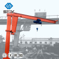 Column Mounted Electric Arm Slewing Jib Crane with Monorail Hoist